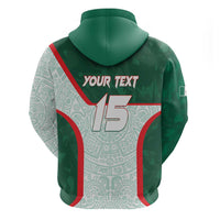 Custom Mexico Football Hoodie Aztec Pattern - Wonder Print Shop