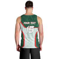 Custom Mexico Football Men Tank Top Aztec Pattern - Wonder Print Shop