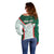 Custom Mexico Football Off Shoulder Sweater Aztec Pattern - Wonder Print Shop
