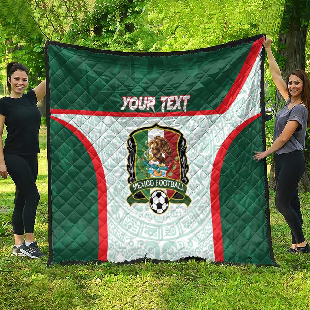 Custom Mexico Football Quilt Aztec Pattern - Wonder Print Shop