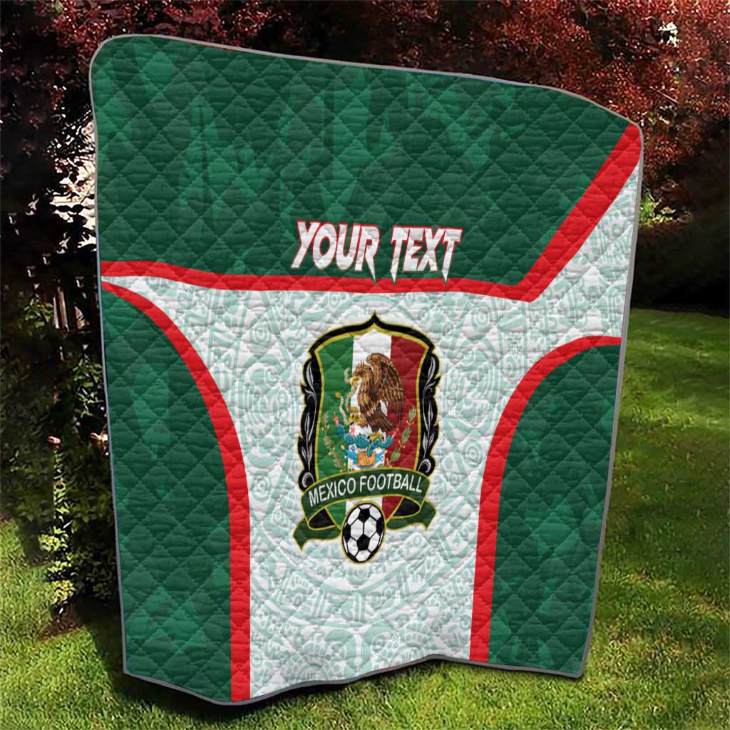 Custom Mexico Football Quilt Aztec Pattern - Wonder Print Shop