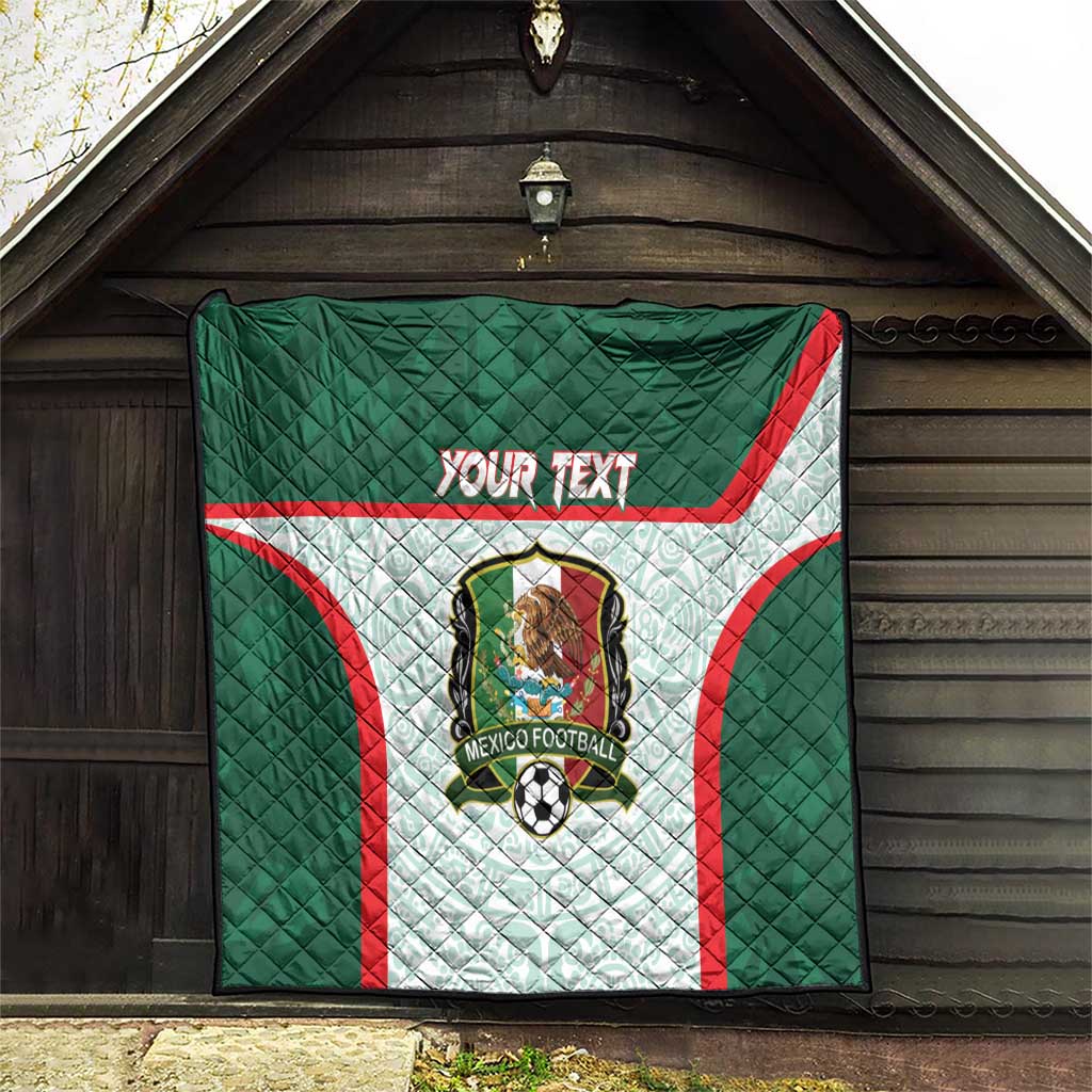 Custom Mexico Football Quilt Aztec Pattern - Wonder Print Shop