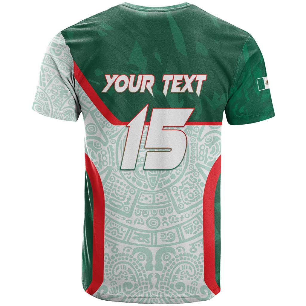 Custom Mexico Football T Shirt Aztec Pattern - Wonder Print Shop