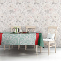 Custom Mexico Football Tablecloth Aztec Pattern - Wonder Print Shop