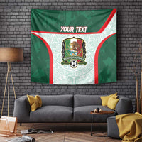 Custom Mexico Football Tapestry Aztec Pattern - Wonder Print Shop