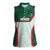 Custom Mexico Football Women Sleeveless Polo Shirt Aztec Pattern - Wonder Print Shop