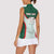 Custom Mexico Football Women Sleeveless Polo Shirt Aztec Pattern - Wonder Print Shop