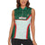 Custom Mexico Football Women Sleeveless Polo Shirt Aztec Pattern - Wonder Print Shop