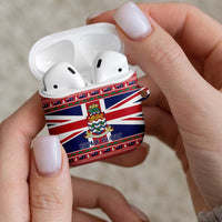 Cayman Islands Christmas AirPods Case Coat Of Arms - Flag Style - Wonder Print Shop