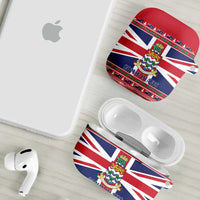 Cayman Islands Christmas AirPods Case Coat Of Arms - Flag Style - Wonder Print Shop