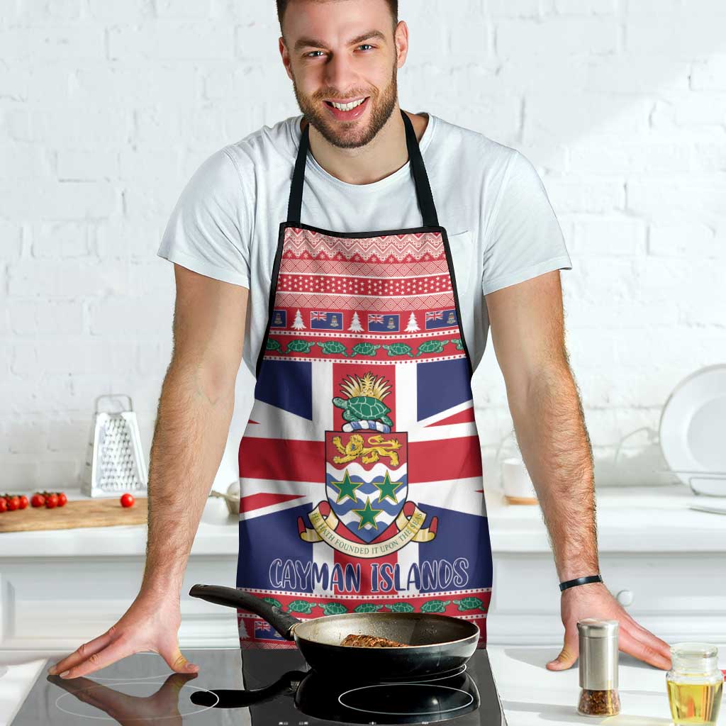 Cayman Islands Christmas Apron Coat Of Arms - Flag Style - Wonder Print Shop