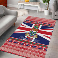 Cayman Islands Christmas Area Rug Coat Of Arms - Flag Style - Wonder Print Shop