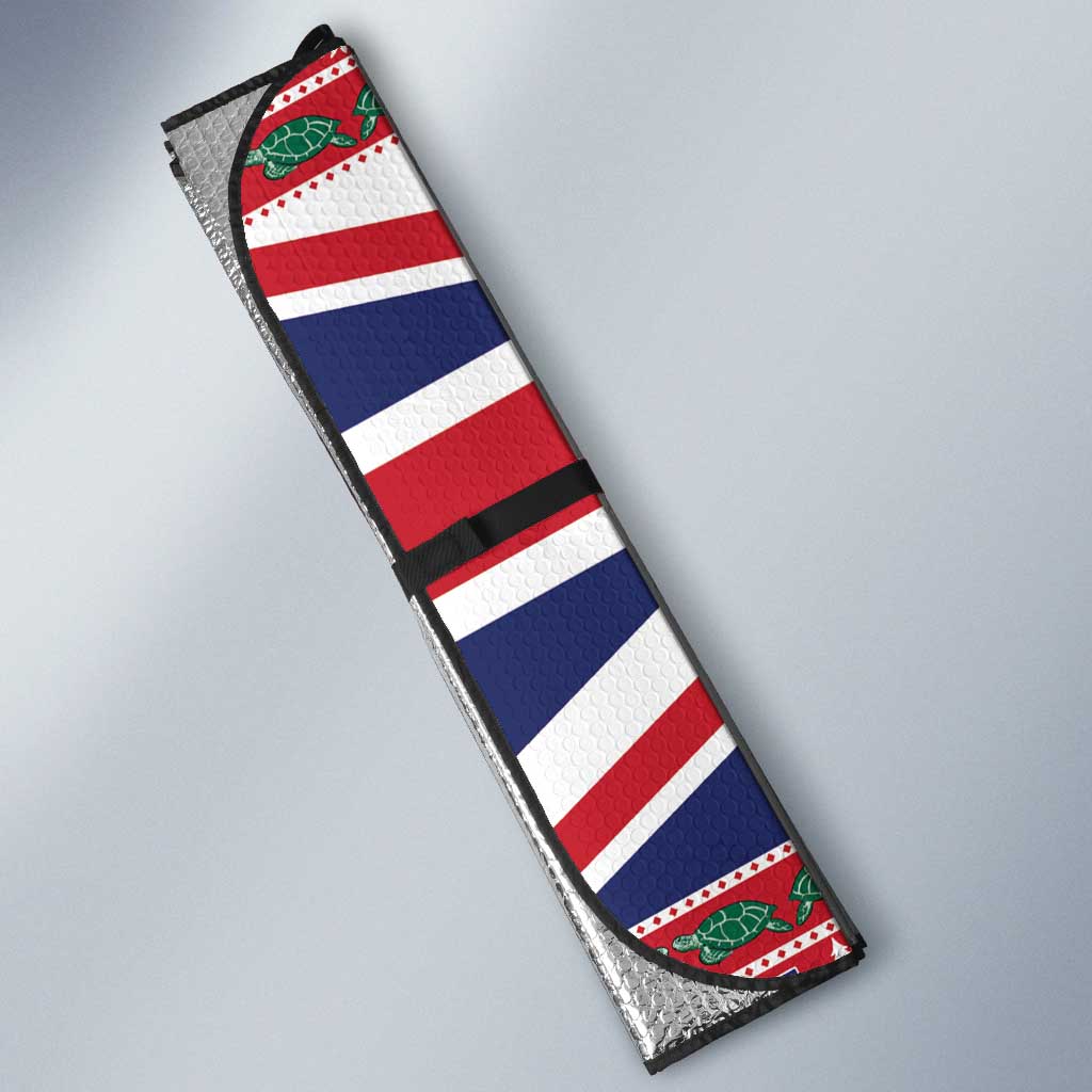 Cayman Islands Christmas Auto Sun Shade Coat Of Arms - Flag Style - Wonder Print Shop