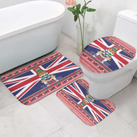 Cayman Islands Christmas Bathroom Set Coat Of Arms - Flag Style - Wonder Print Shop