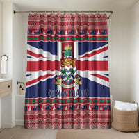 Cayman Islands Christmas Bathroom Set Coat Of Arms - Flag Style - Wonder Print Shop