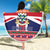Cayman Islands Christmas Beach Blanket Coat Of Arms - Flag Style - Wonder Print Shop