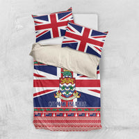 Cayman Islands Christmas Bedding Set Coat Of Arms - Flag Style - Wonder Print Shop