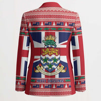 Cayman Islands Christmas Blazer Coat Of Arms - Flag Style - Wonder Print Shop