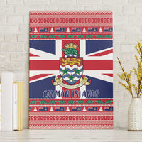 Cayman Islands Christmas Canvas Wall Art Coat Of Arms - Flag Style - Wonder Print Shop