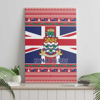 Cayman Islands Christmas Canvas Wall Art Coat Of Arms - Flag Style - Wonder Print Shop