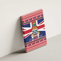 Cayman Islands Christmas Canvas Wall Art Coat Of Arms - Flag Style - Wonder Print Shop