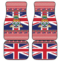Cayman Islands Christmas Car Mats Coat Of Arms - Flag Style - Wonder Print Shop