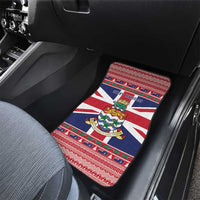 Cayman Islands Christmas Car Mats Coat Of Arms - Flag Style - Wonder Print Shop