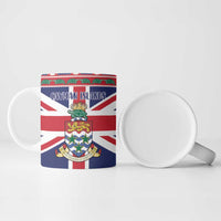 Cayman Islands Christmas Ceramic Mug Coat Of Arms - Flag Style - Wonder Print Shop