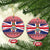 Cayman Islands Christmas Ceramic Ornament Coat Of Arms - Flag Style - Wonder Print Shop