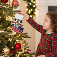 Cayman Islands Christmas Stocking Coat Of Arms - Flag Style - Wonder Print Shop