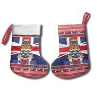 Cayman Islands Christmas Stocking Coat Of Arms - Flag Style - Wonder Print Shop