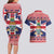 Cayman Islands Christmas Couples Matching Long Sleeve Bodycon Dress and Hawaiian Shirt Coat Of Arms - Flag Style - Wonder Print Shop