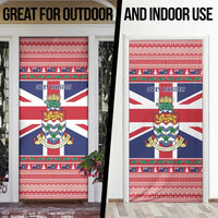 Cayman Islands Christmas Door Cover Coat Of Arms - Flag Style - Wonder Print Shop