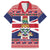 Cayman Islands Christmas Family Matching Long Sleeve Bodycon Dress and Hawaiian Shirt Coat Of Arms - Flag Style - Wonder Print Shop