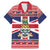 Cayman Islands Christmas Family Matching Mermaid Dress and Hawaiian Shirt Coat Of Arms - Flag Style - Wonder Print Shop