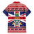 Cayman Islands Christmas Family Matching Mermaid Dress and Hawaiian Shirt Coat Of Arms - Flag Style - Wonder Print Shop