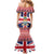 Cayman Islands Christmas Family Matching Mermaid Dress and Hawaiian Shirt Coat Of Arms - Flag Style - Wonder Print Shop