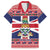Cayman Islands Christmas Family Matching Off Shoulder Maxi Dress and Hawaiian Shirt Coat Of Arms - Flag Style - Wonder Print Shop