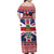Cayman Islands Christmas Family Matching Off Shoulder Maxi Dress and Hawaiian Shirt Coat Of Arms - Flag Style - Wonder Print Shop