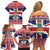 Cayman Islands Christmas Family Matching Off Shoulder Short Dress and Hawaiian Shirt Coat Of Arms - Flag Style - Wonder Print Shop