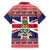 Cayman Islands Christmas Family Matching Off Shoulder Short Dress and Hawaiian Shirt Coat Of Arms - Flag Style - Wonder Print Shop