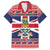 Cayman Islands Christmas Family Matching Short Sleeve Bodycon Dress and Hawaiian Shirt Coat Of Arms - Flag Style - Wonder Print Shop