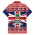 Cayman Islands Christmas Family Matching Short Sleeve Bodycon Dress and Hawaiian Shirt Coat Of Arms - Flag Style - Wonder Print Shop