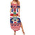 Cayman Islands Christmas Family Matching Summer Maxi Dress and Hawaiian Shirt Coat Of Arms - Flag Style - Wonder Print Shop