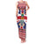 Cayman Islands Christmas Family Matching Tank Maxi Dress and Hawaiian Shirt Coat Of Arms - Flag Style - Wonder Print Shop
