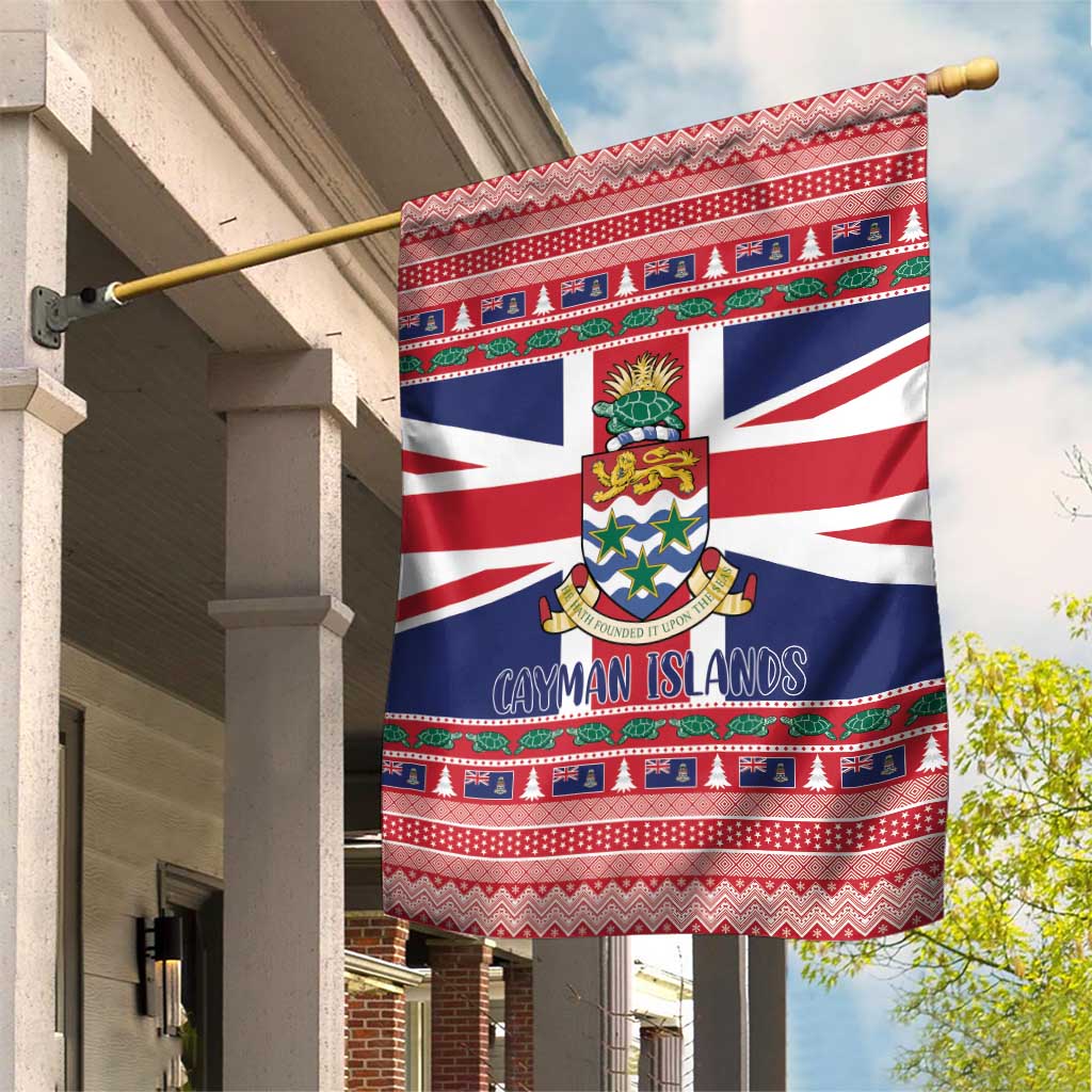 Cayman Islands Christmas Garden Flag Coat Of Arms - Flag Style - Wonder Print Shop