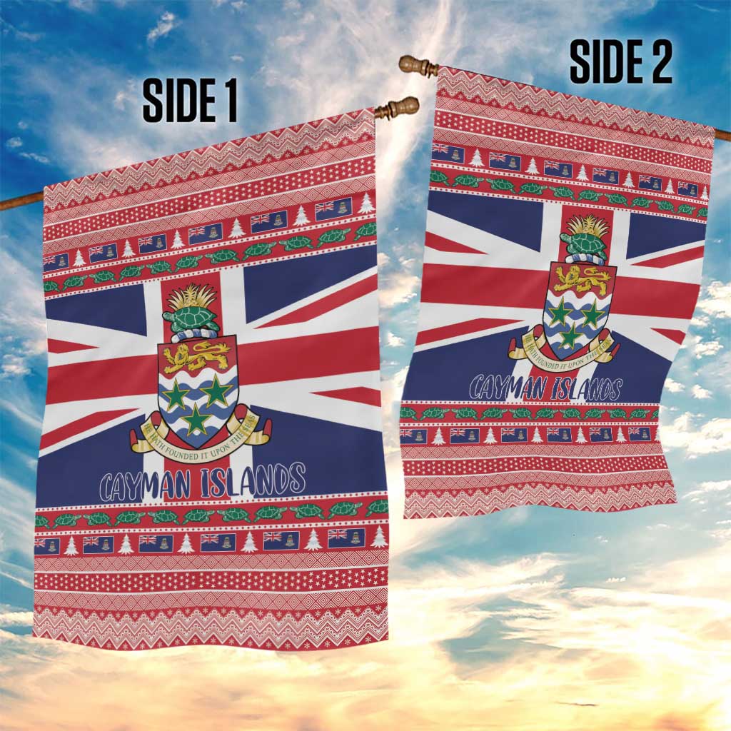 Cayman Islands Christmas Garden Flag Coat Of Arms - Flag Style - Wonder Print Shop