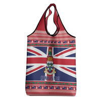 Cayman Islands Christmas Grocery Bag Coat Of Arms - Flag Style - Wonder Print Shop