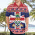 Cayman Islands Christmas Hawaiian Shirt Coat Of Arms - Flag Style - Wonder Print Shop