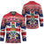 Cayman Islands Christmas Hockey Jersey Coat Of Arms - Flag Style - Wonder Print Shop